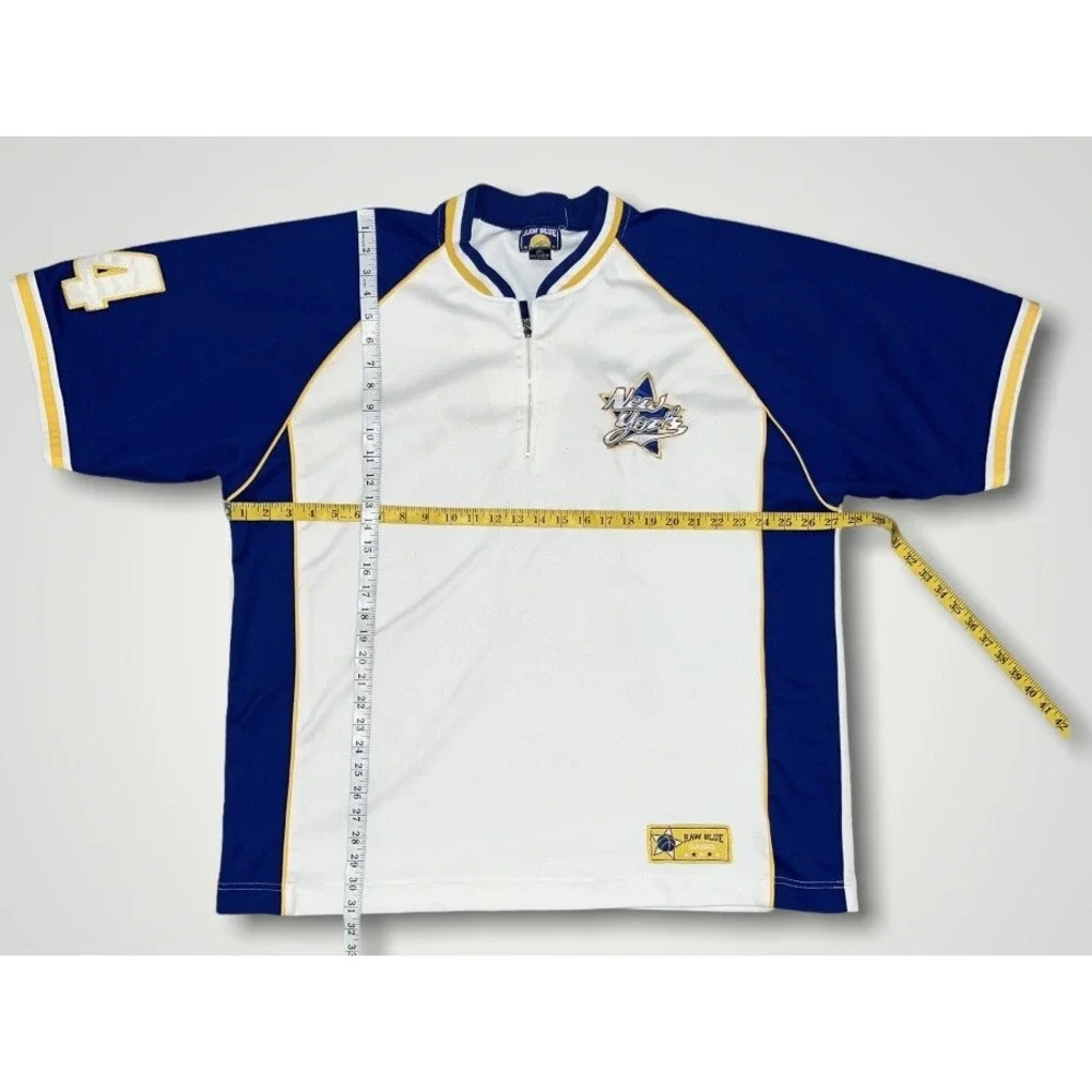 Vintage Raw Blue Classics New York Pullover Jersey # 24 Size 2XL See Desc*